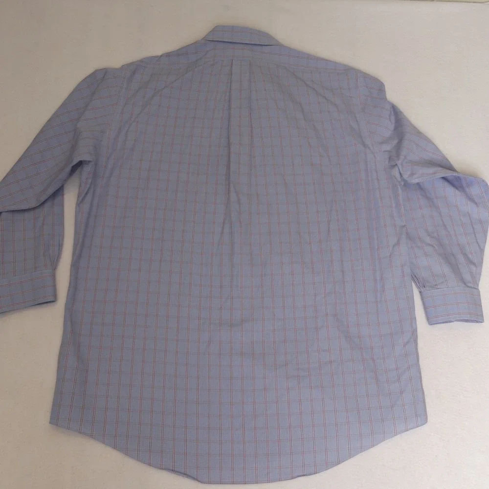 Brooks Brothers Madison‎ Fit Long Sleeve Button Up Shirt Blue Red Check 17 33